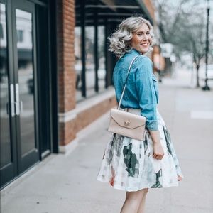 Ted Baker London Floral Mini Skirt- Size 1 (US 4)